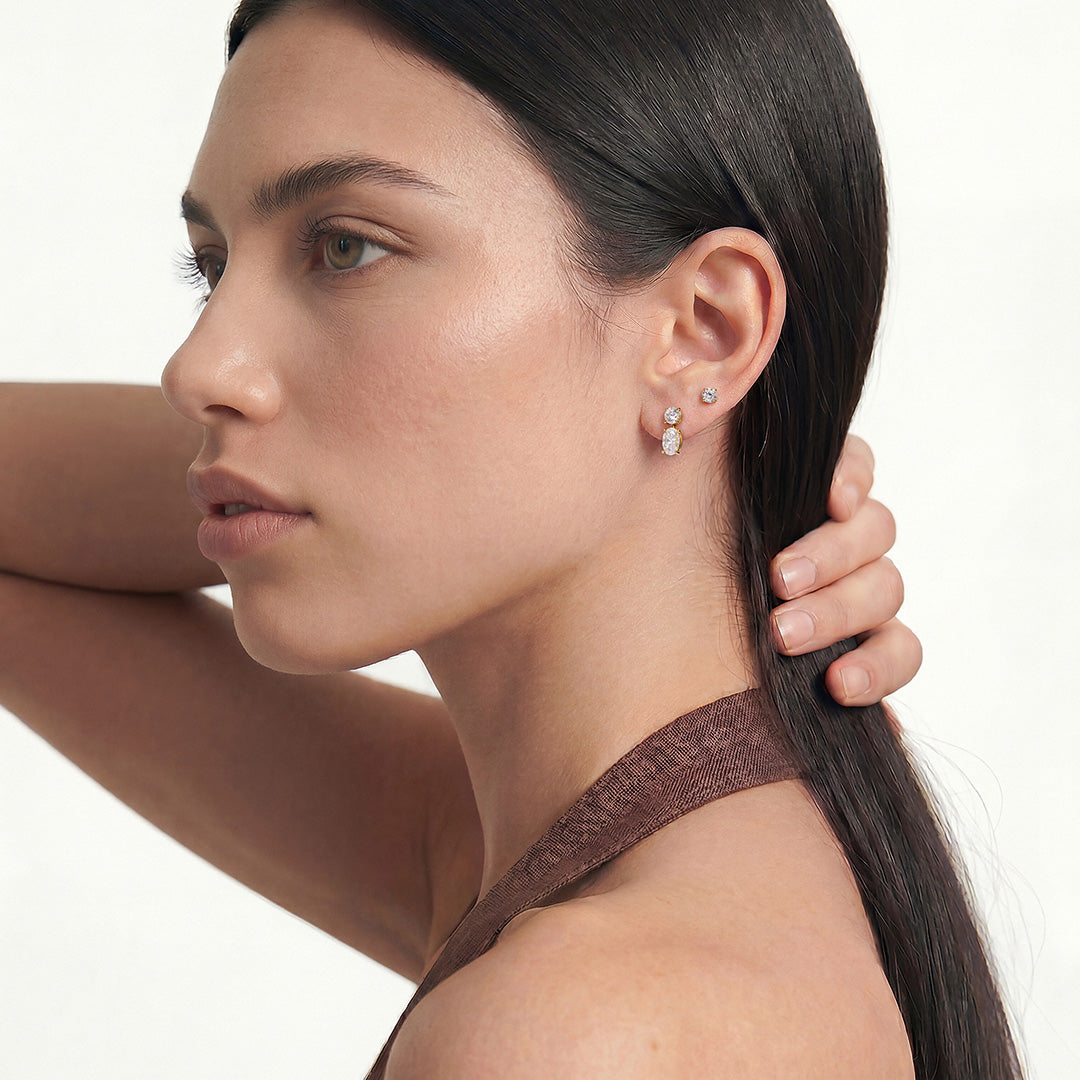 0.42ct Lab-Grown Diamond Round Stud Earrings