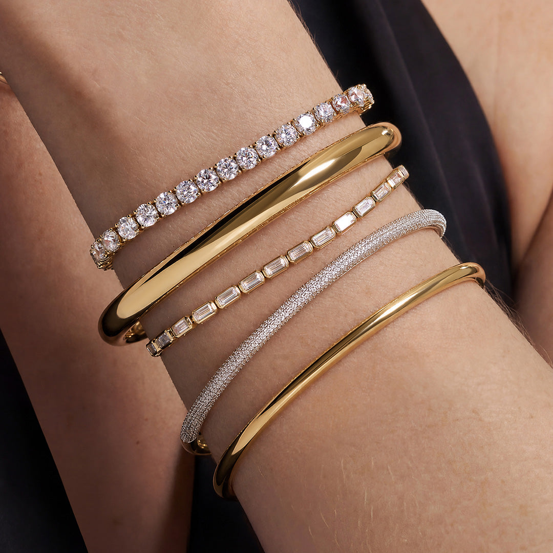 Full Pavé Lab-Grown Diamond Bangle