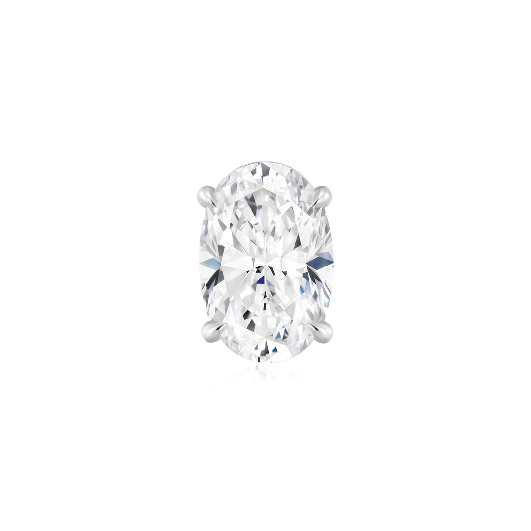 3.4ct Oval-Cut 4-Prong Classic Basket Setting