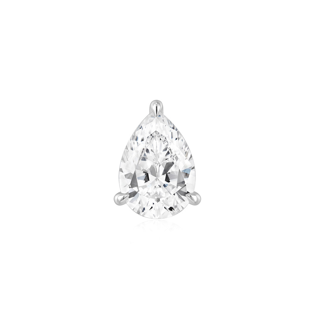 2.5ct Pear-Cut 3-Prong Hidden Diamond Basket Setting