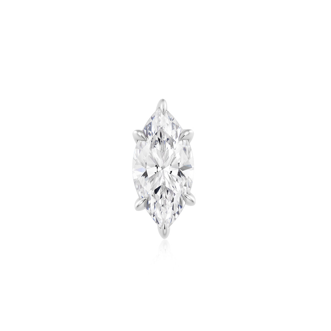 3ct Marquise-Cut 6-Prong Hidden Halo Seting