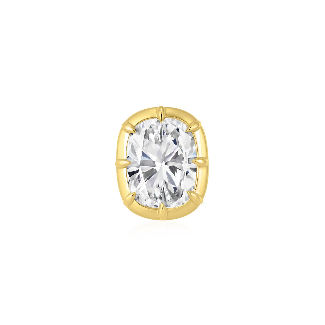 7.1ct Cushion-Cut Diamond Vintage Prong Setting