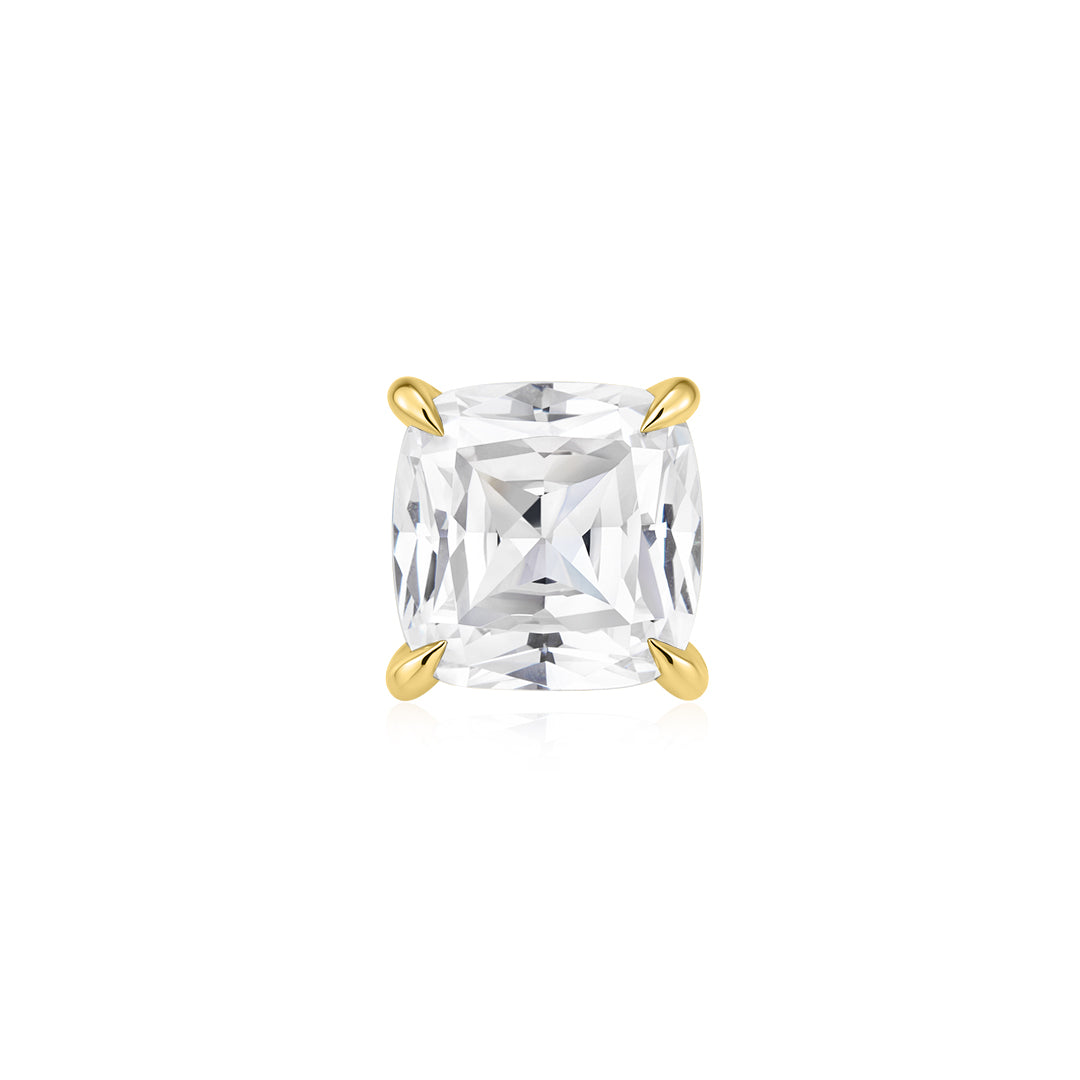 3ct Cushion-Cut 4-Prong Hidden Diamond Basket Setting