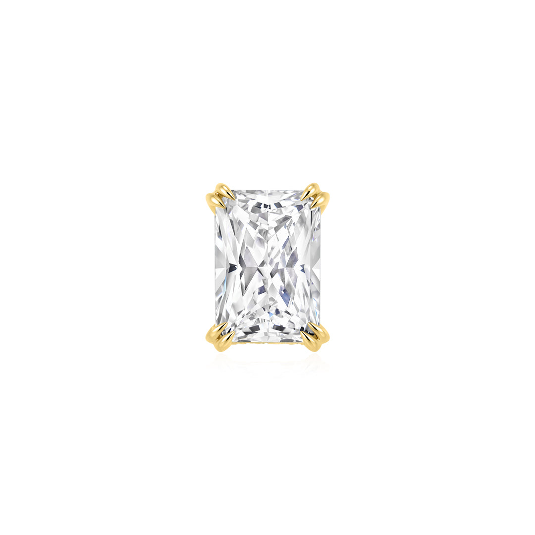 1.3ct Radiant-Cut 4-Prong Hidden Diamond Basket Setting