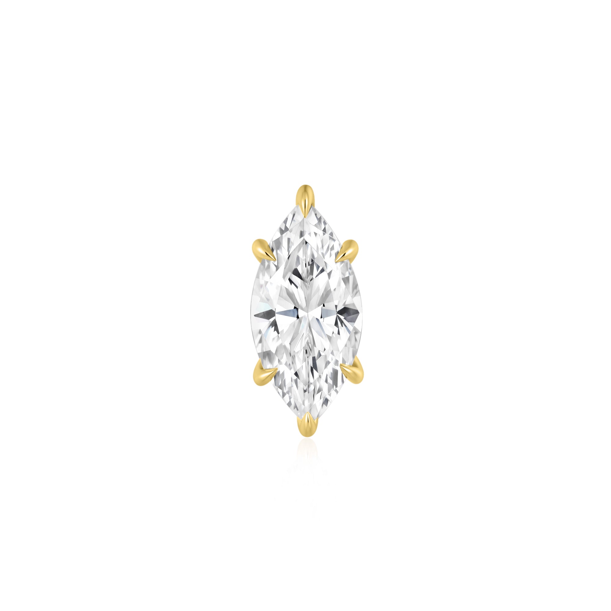 3ct Marquise-Cut 6-Prong Hidden Halo