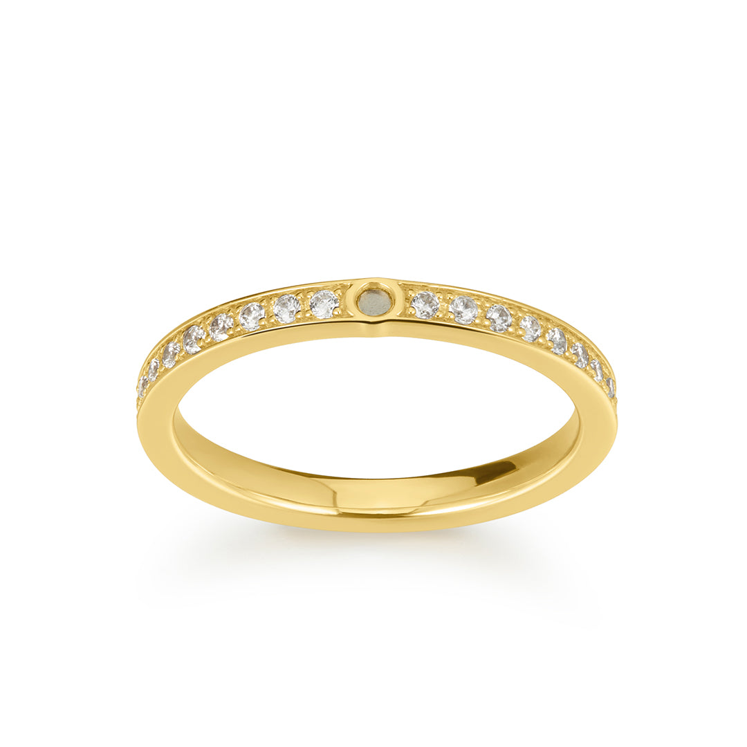 Bright-Cut Pavé Peg Shank