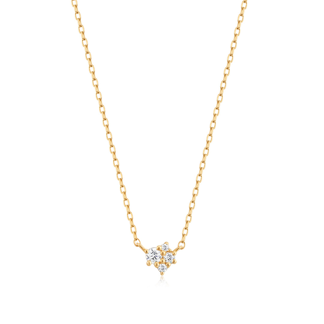 Lab-Grown Diamond Snowflake Cluster Pendant Necklace