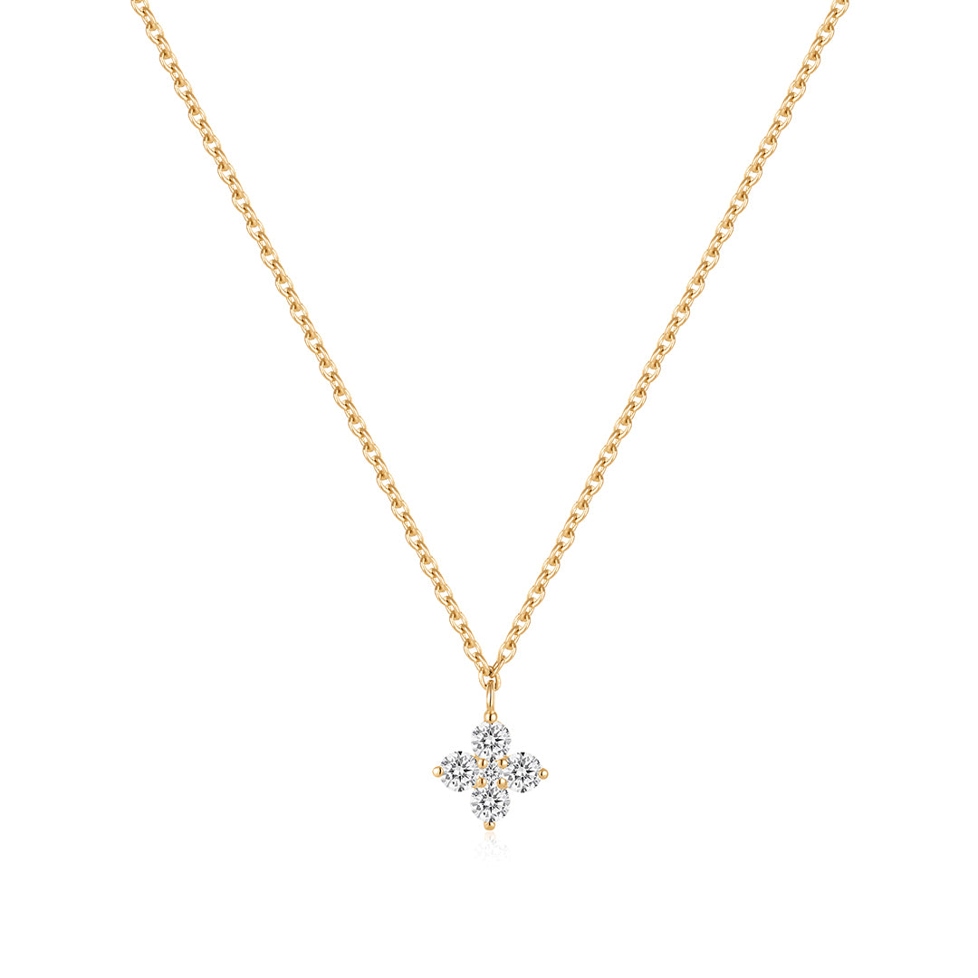Four-Leaf Clover Lab-Grown Diamond Necklace