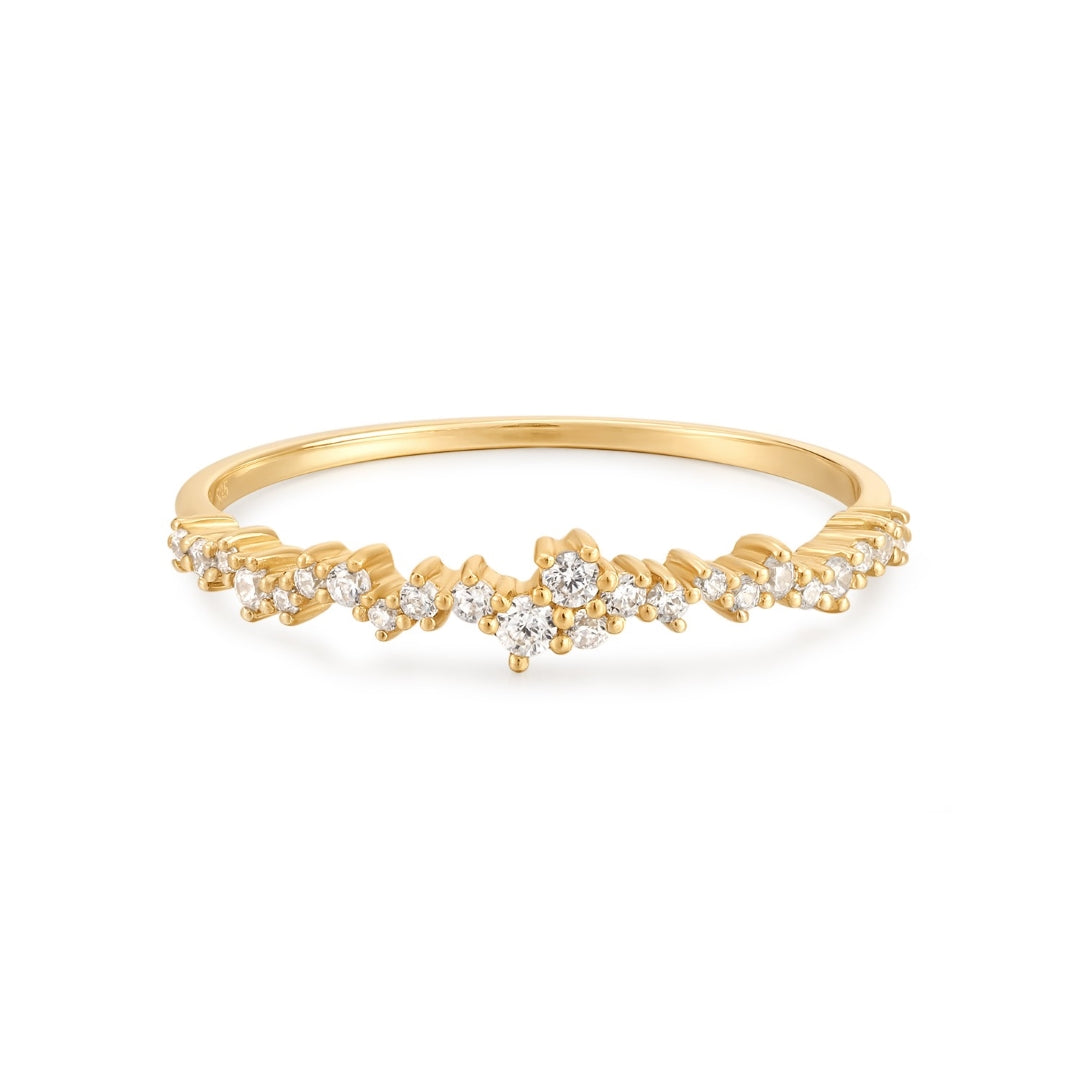 Delicate Round Lab-Grown Diamond Stacking Ring