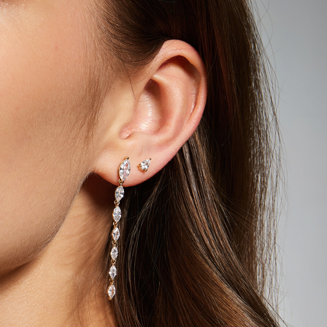 Lab-Grown Diamond Pear-Cut Stud Earrings