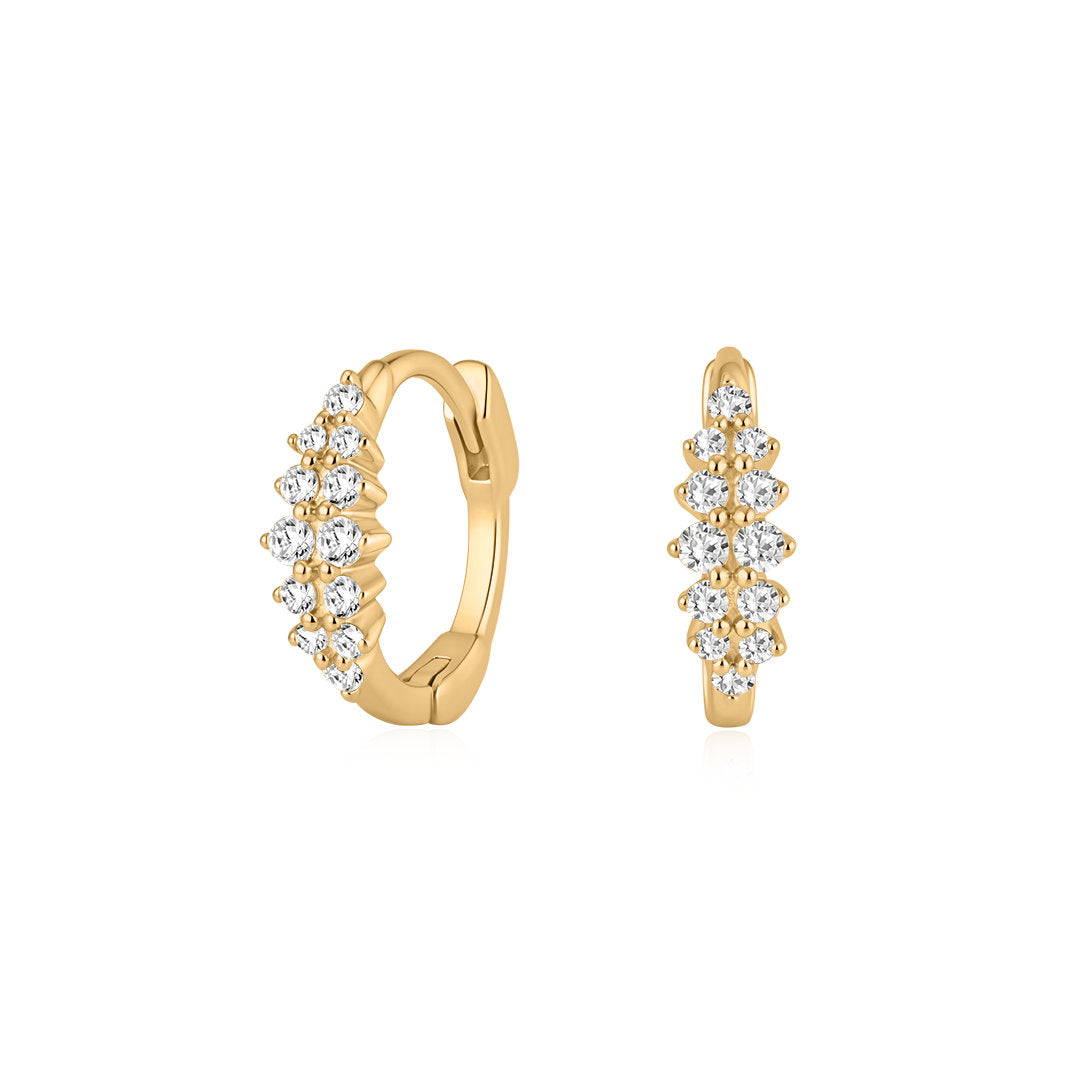 Cluster Pavé Lab-Grown Diamond Huggies (Sold as a Pair)