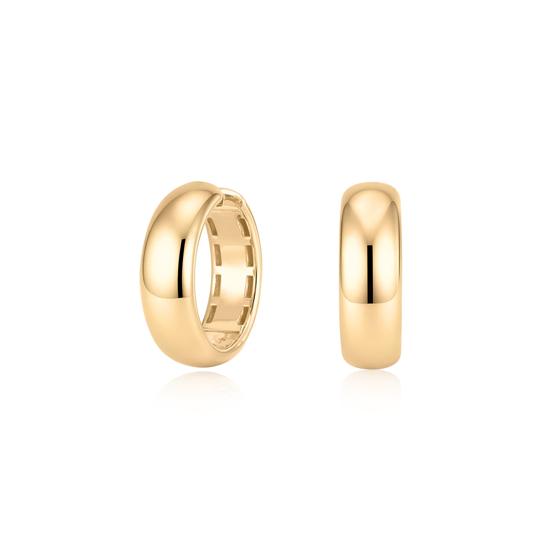 15mm Bold Classic Hoop Earrings