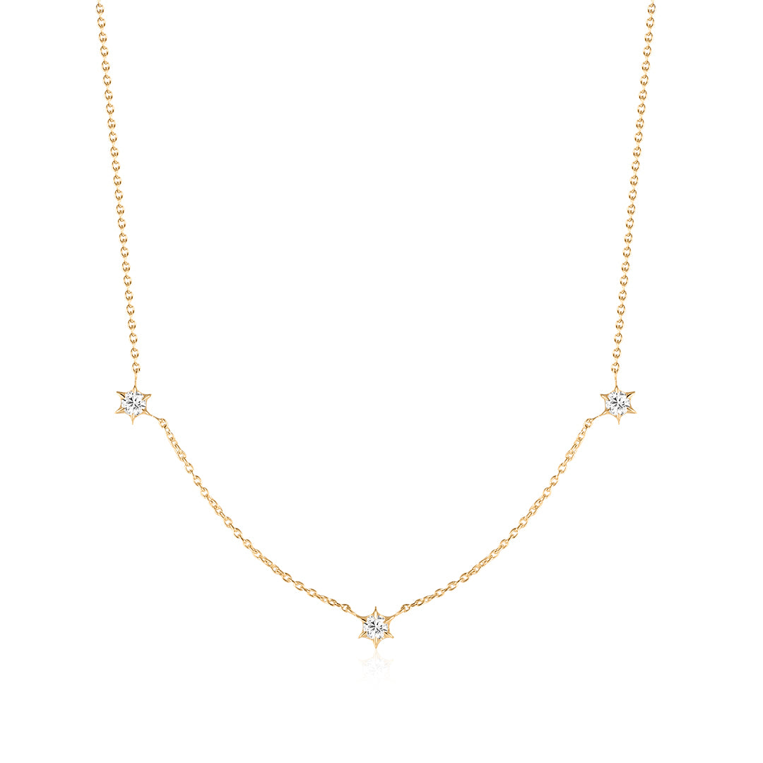 Starburst Lab-Grown Diamond Station Necklace
