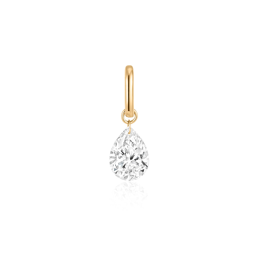 Pear Lab-Grown Diamond Drop Charm