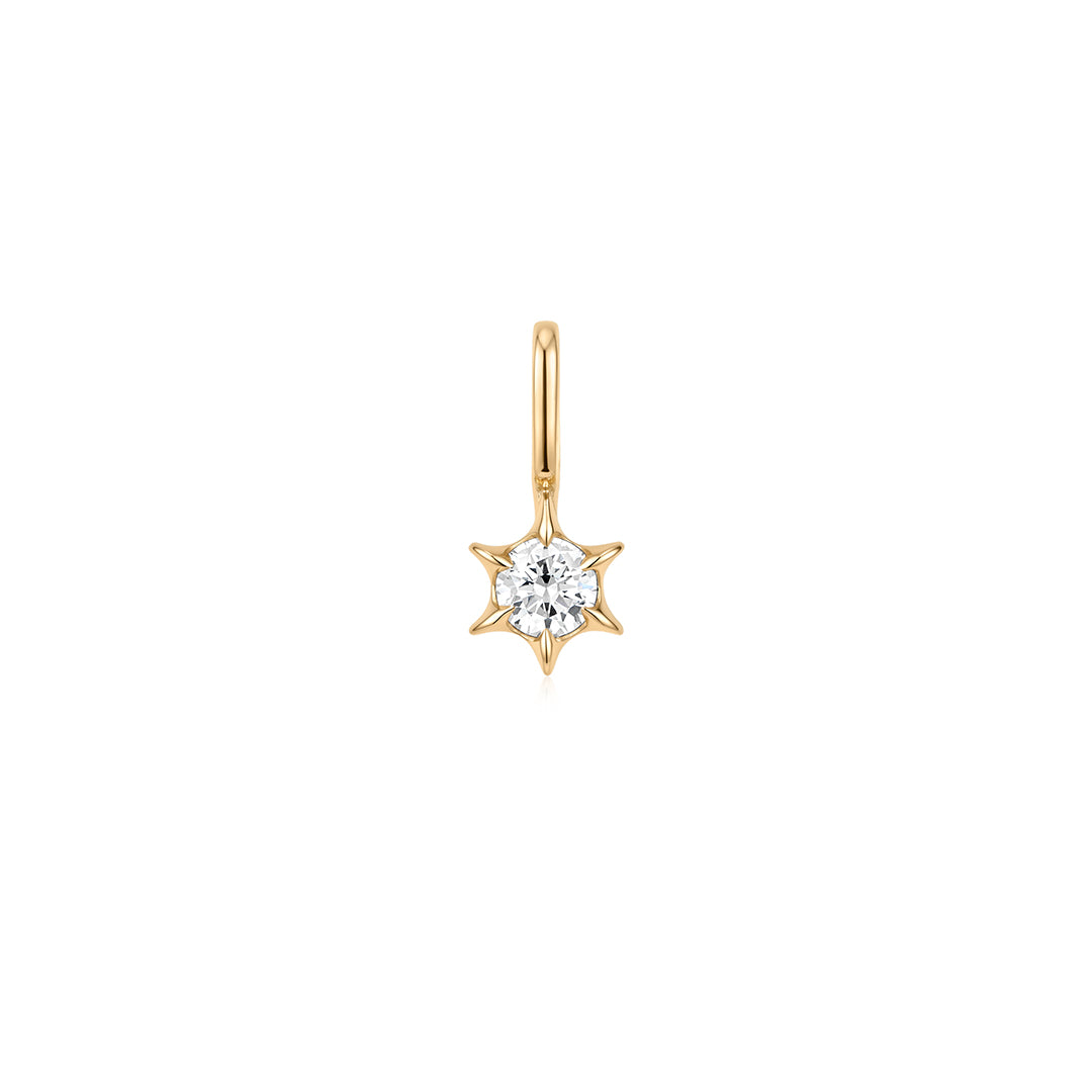 Starburst Natural Diamond Pendant Charm