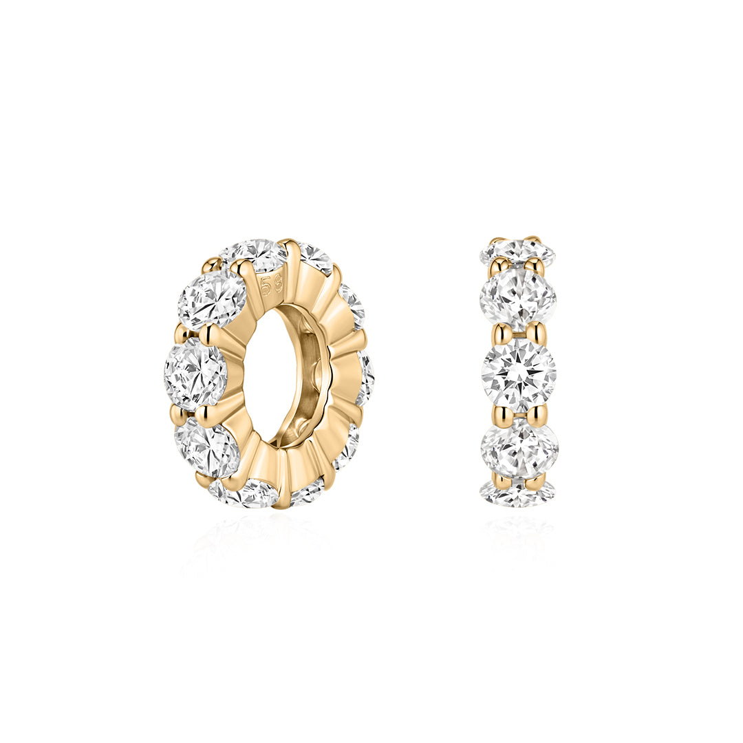 Round Natural Diamond Pendant Charm