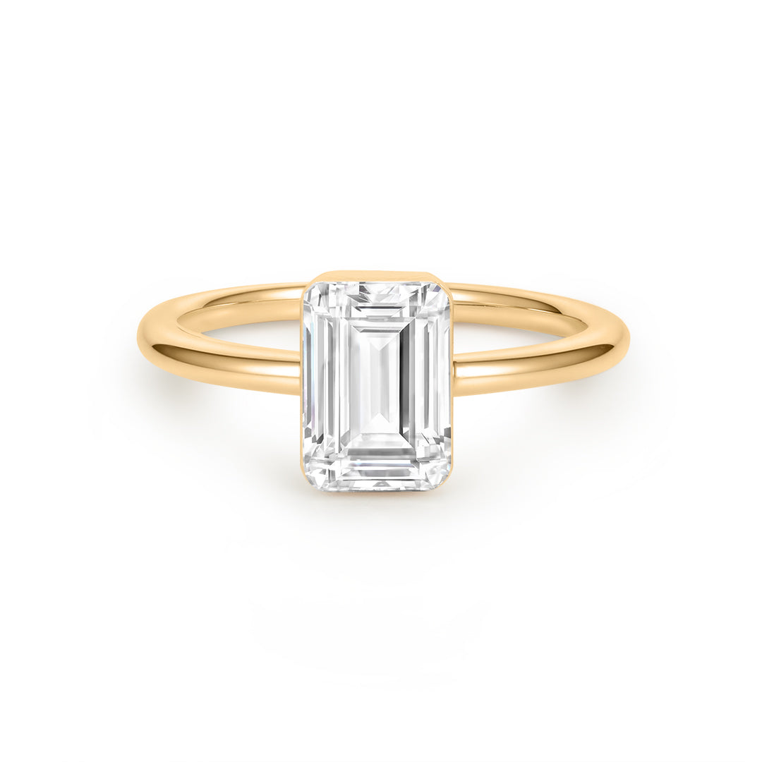 Classic Emerald Lab-Grown Diamond Engagement Ring