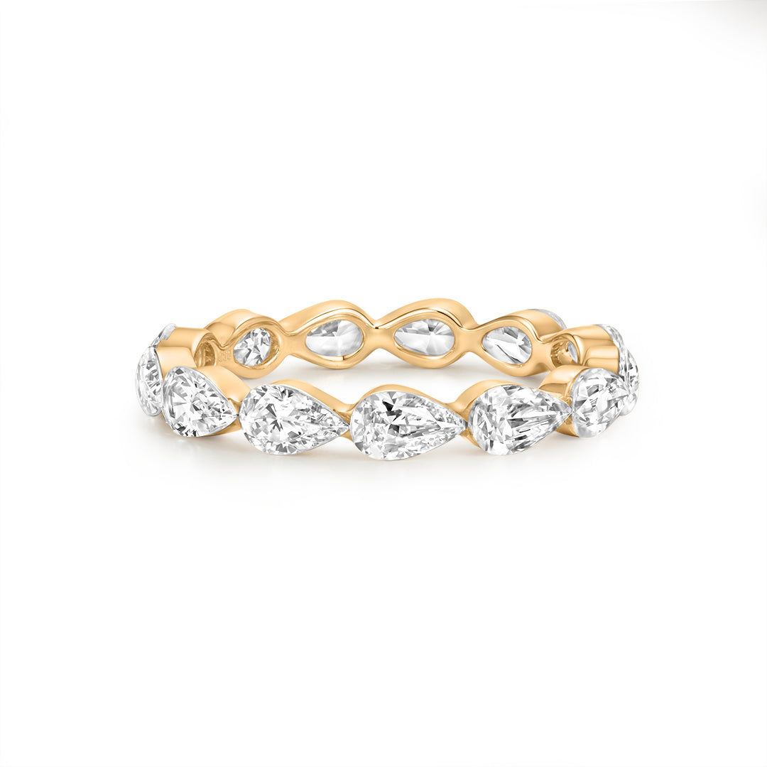 3.25ct Pear Lab-Grown Diamond Eternity Ring