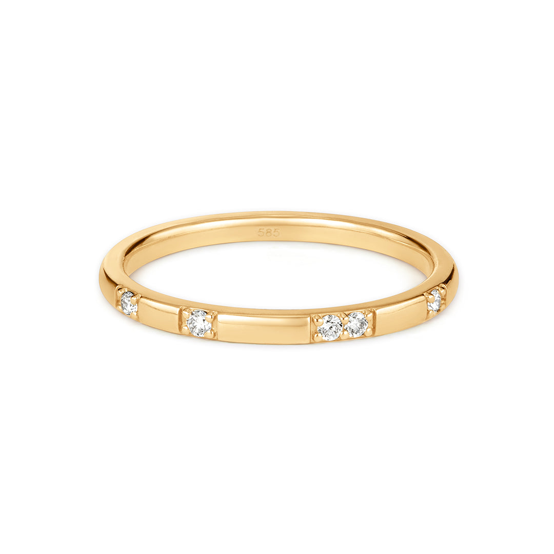 Slim Lab-Grown Diamond Wedding Band