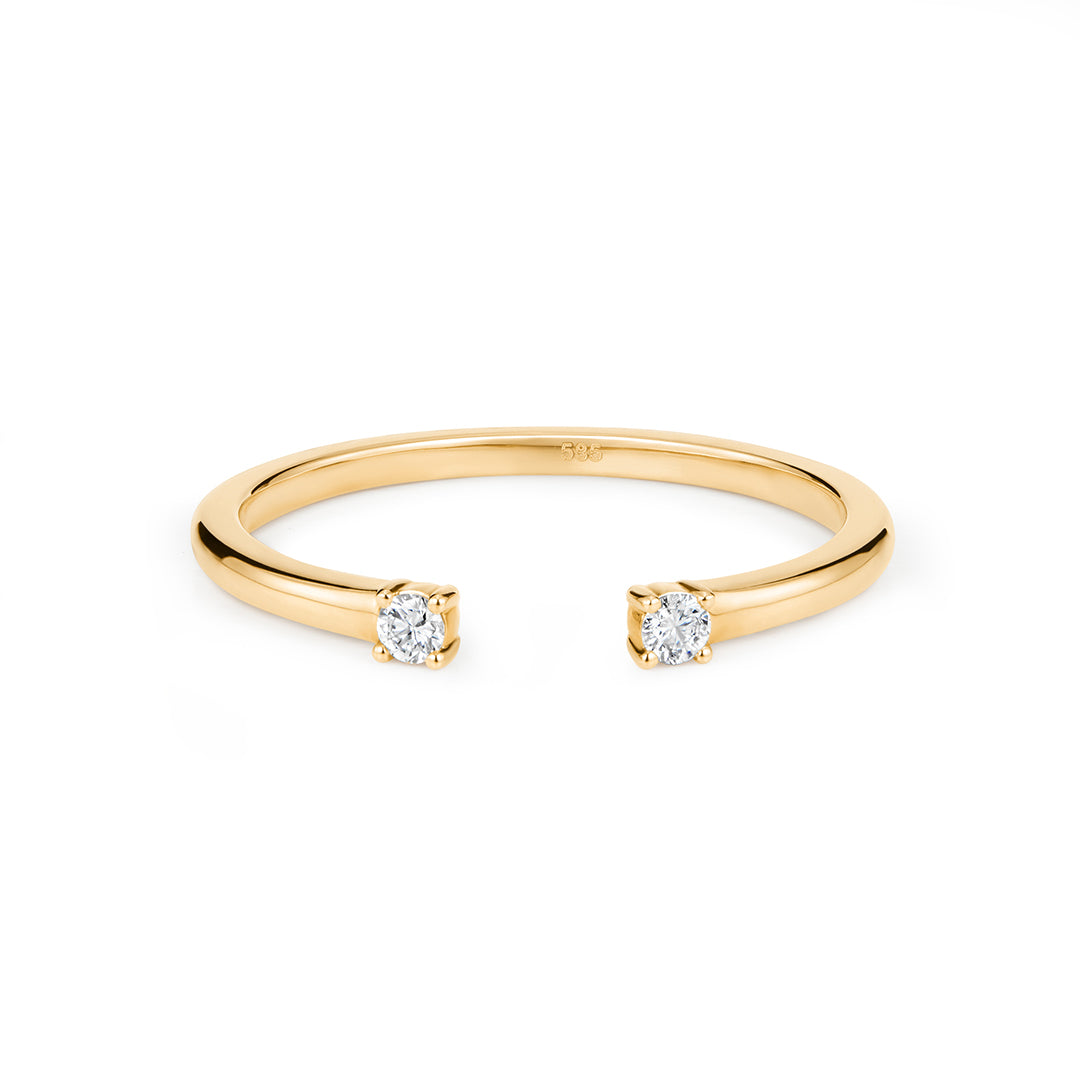 Round Lab-Grown Diamond Open Ring