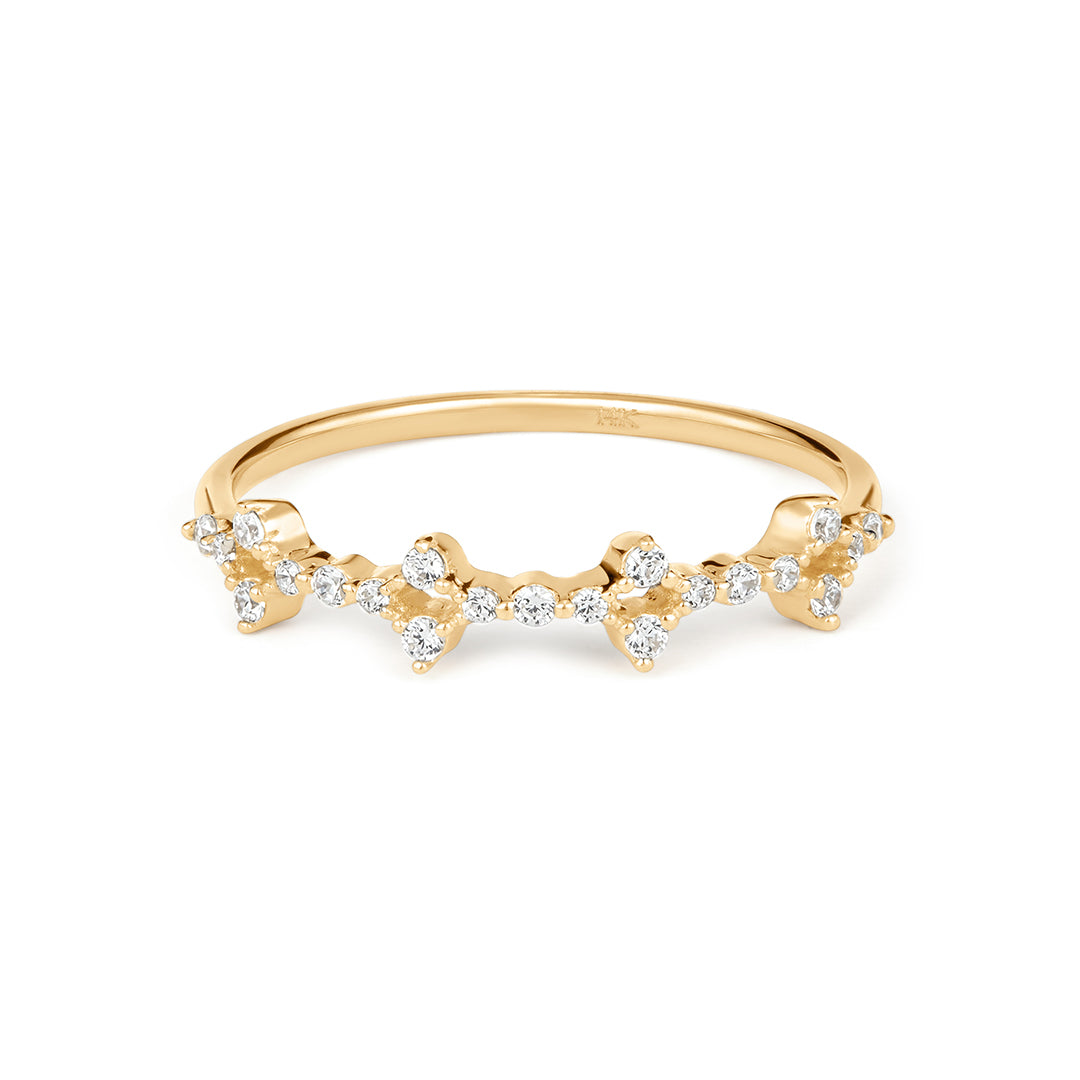 Ornate Openwork Lab-Grown Diamond Ring
