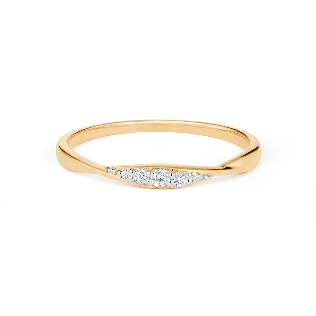 Contour Lab Diamond Twist Ring