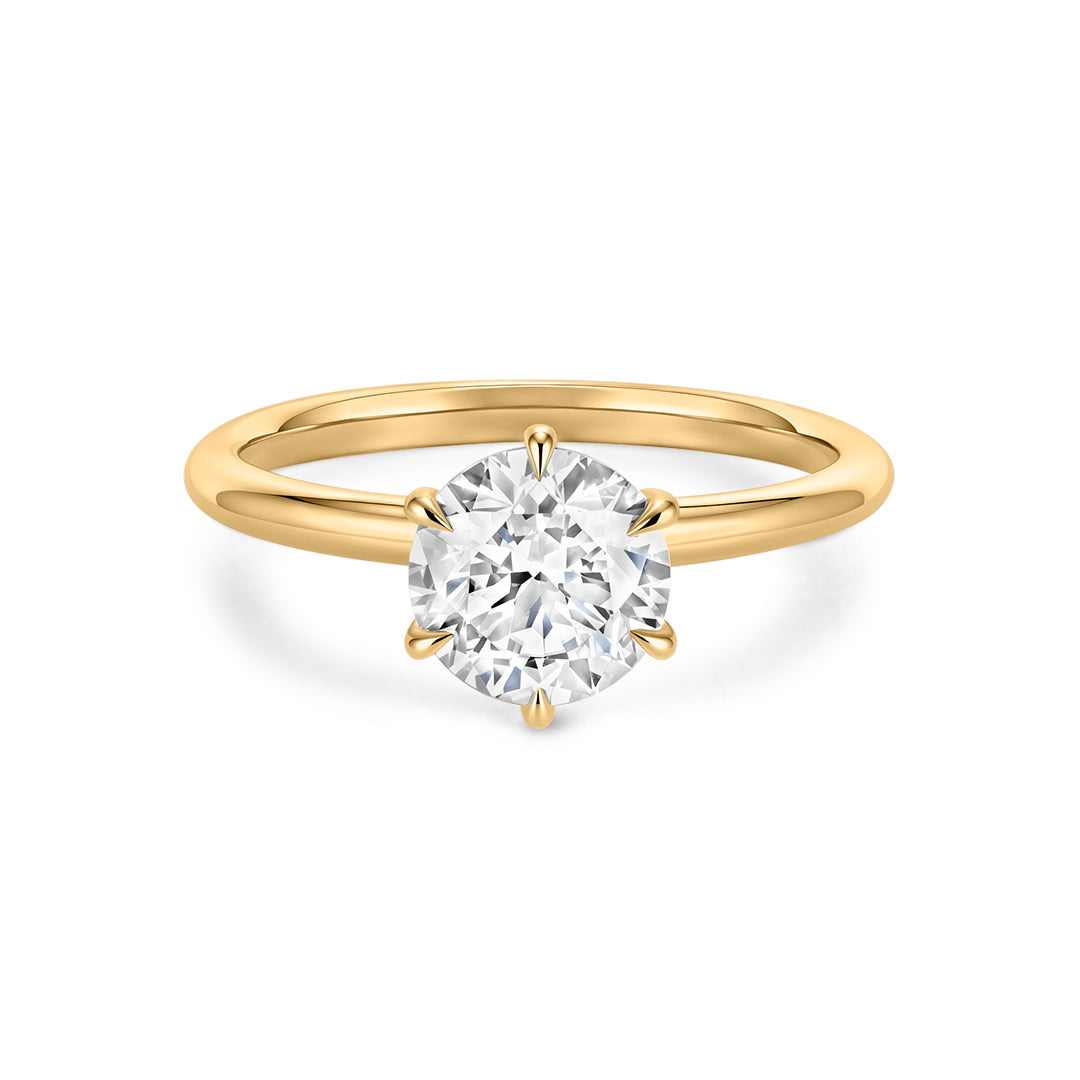 1.35 ct Classic Round Lab-Grown Diamond Solitaire Engagement Ring