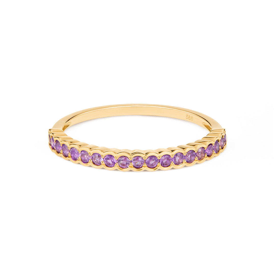Birthstone Eternity Stacking Ring