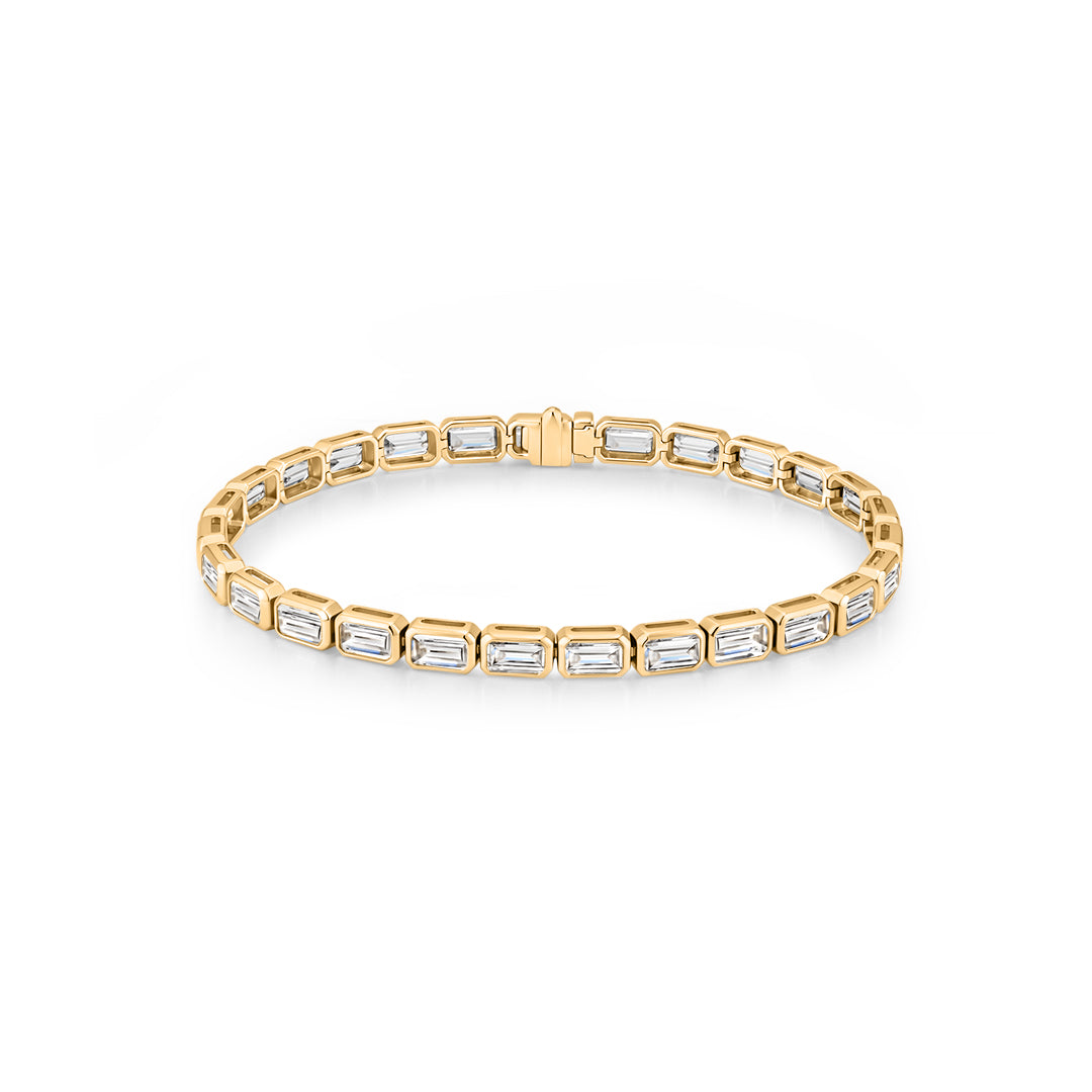 Emerald-Link Lab-Grown Diamond Tennis Bracelet