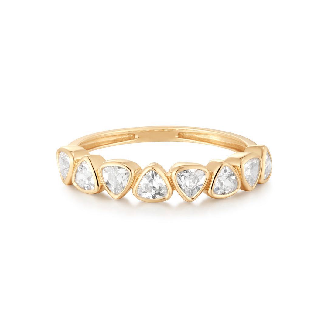 Trillion Natural Diamond Eternity Band