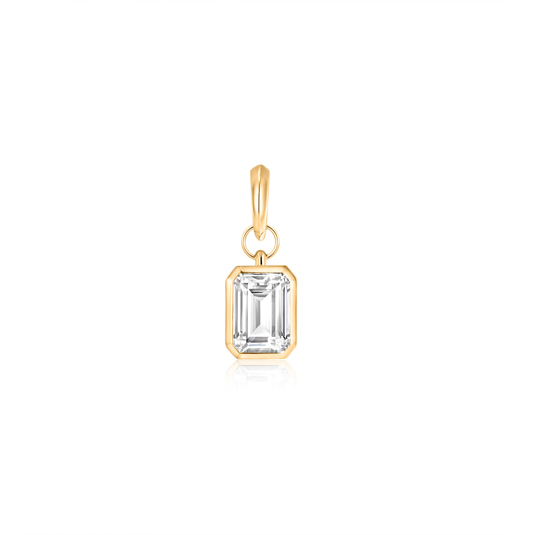 Lab-Grown Diamond Emerald-Cut DIY Charm
