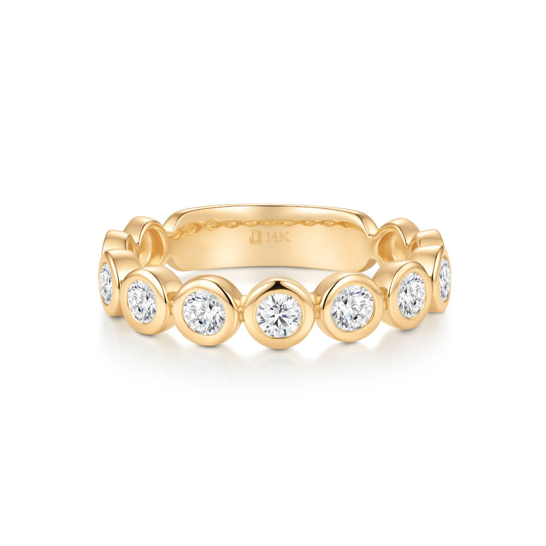 2.8MM Round Lab-Grown Diamond Bezel Eternity Ring