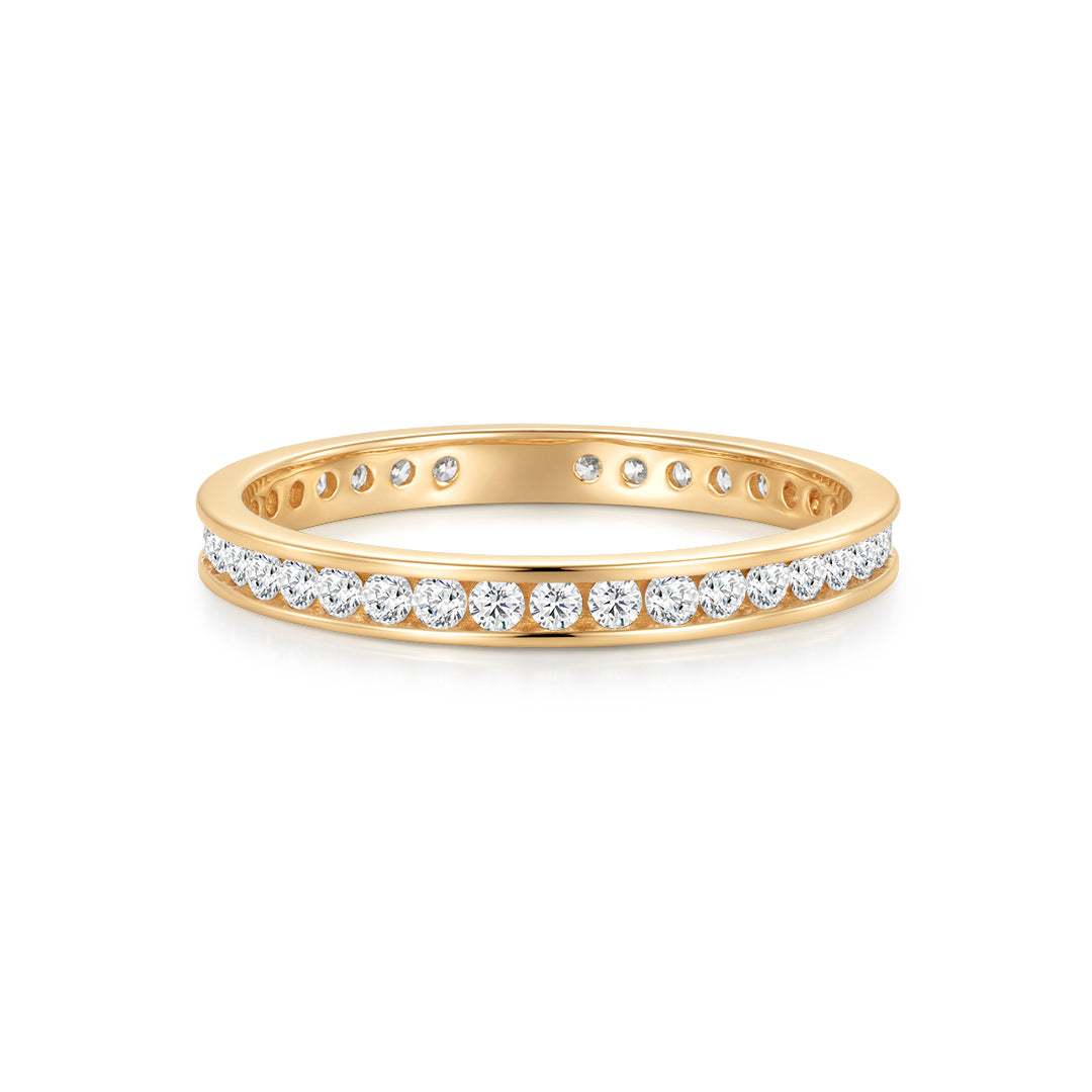Round Lab-Grown Diamond Channel-Set Band