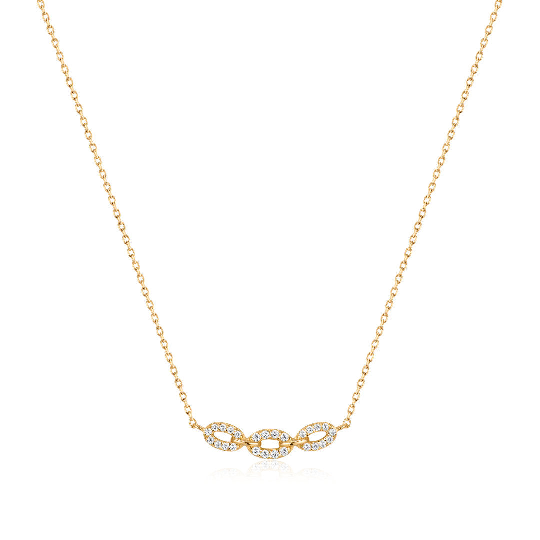 Interlocking Lab-Grown Diamond Link Necklace