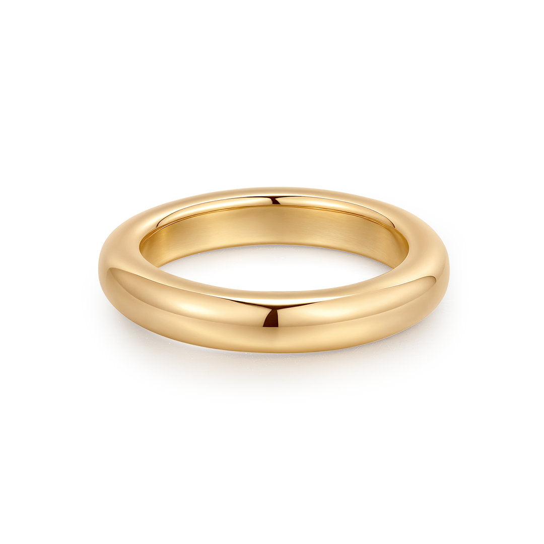 Essential Rounded Gold Band