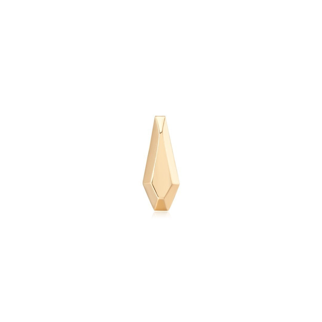 Faceted Gold Drop Necklace Charm