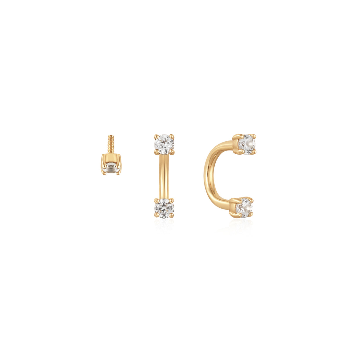 Round Lab-Grown Diamond Barbells
