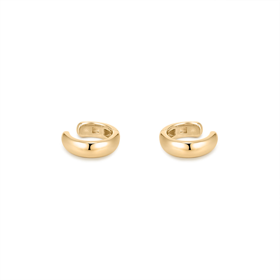 14K/18K Gold High-Polish Dome Ear Cuff