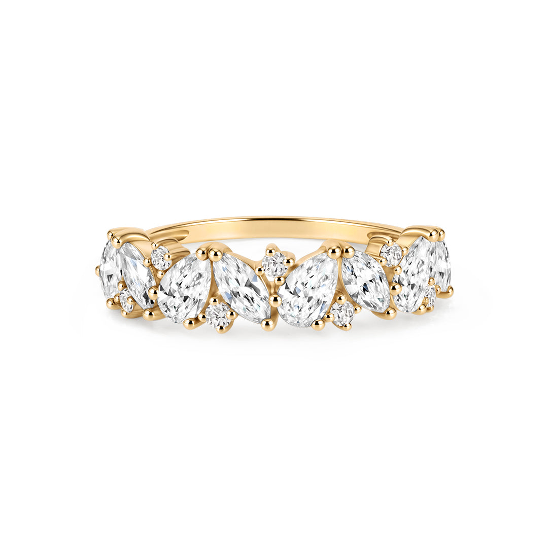 Lab-Grown Diamond Fashion Ring - Mixed Shape Design