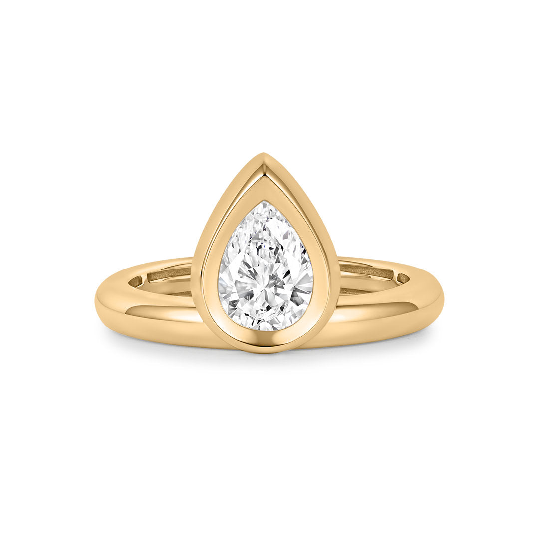 Pear Lab Diamond Engagement Ring