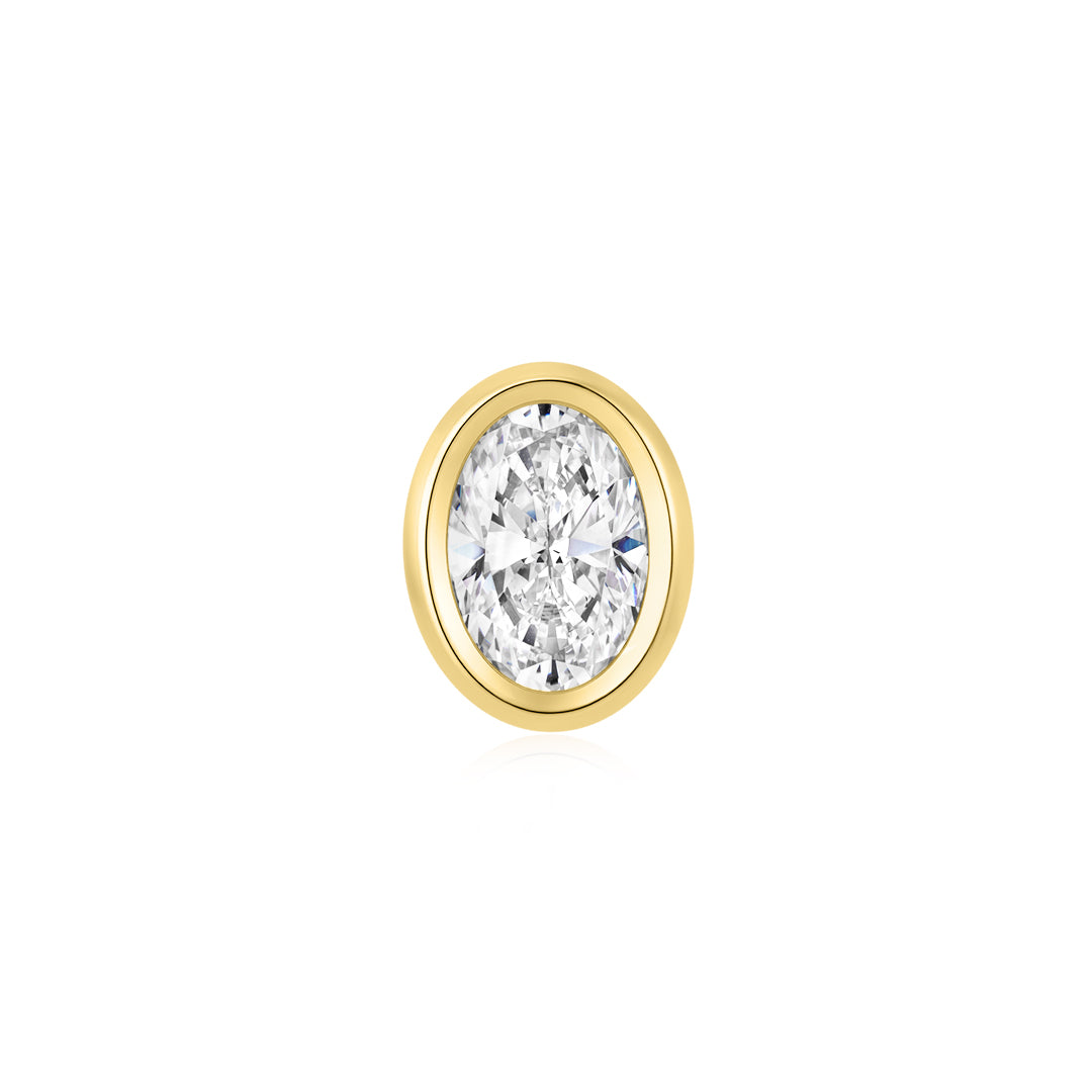 3.4ct Oval-Cut Bezel Setting