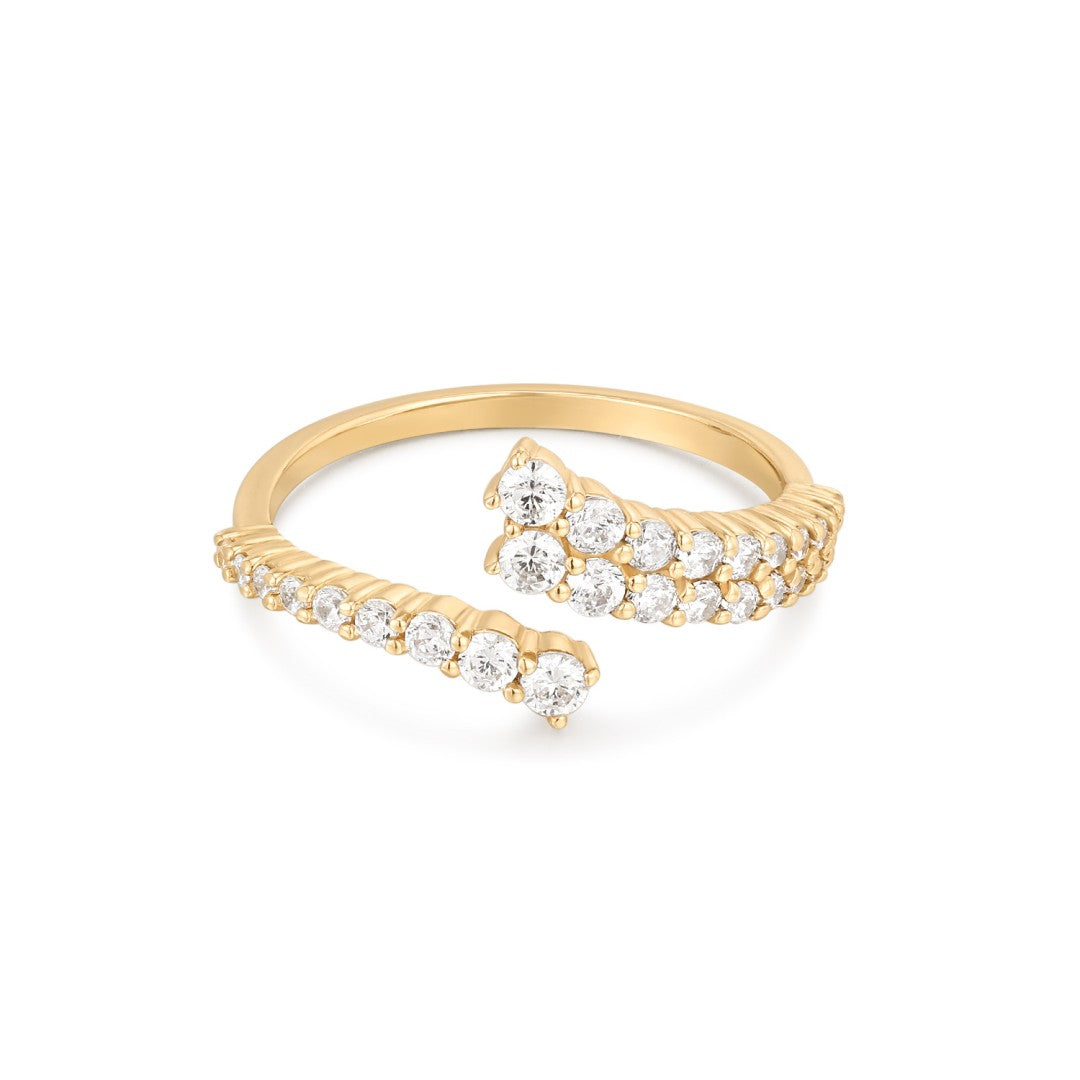 Lab-Grown Diamond Open Band Wrap Ring