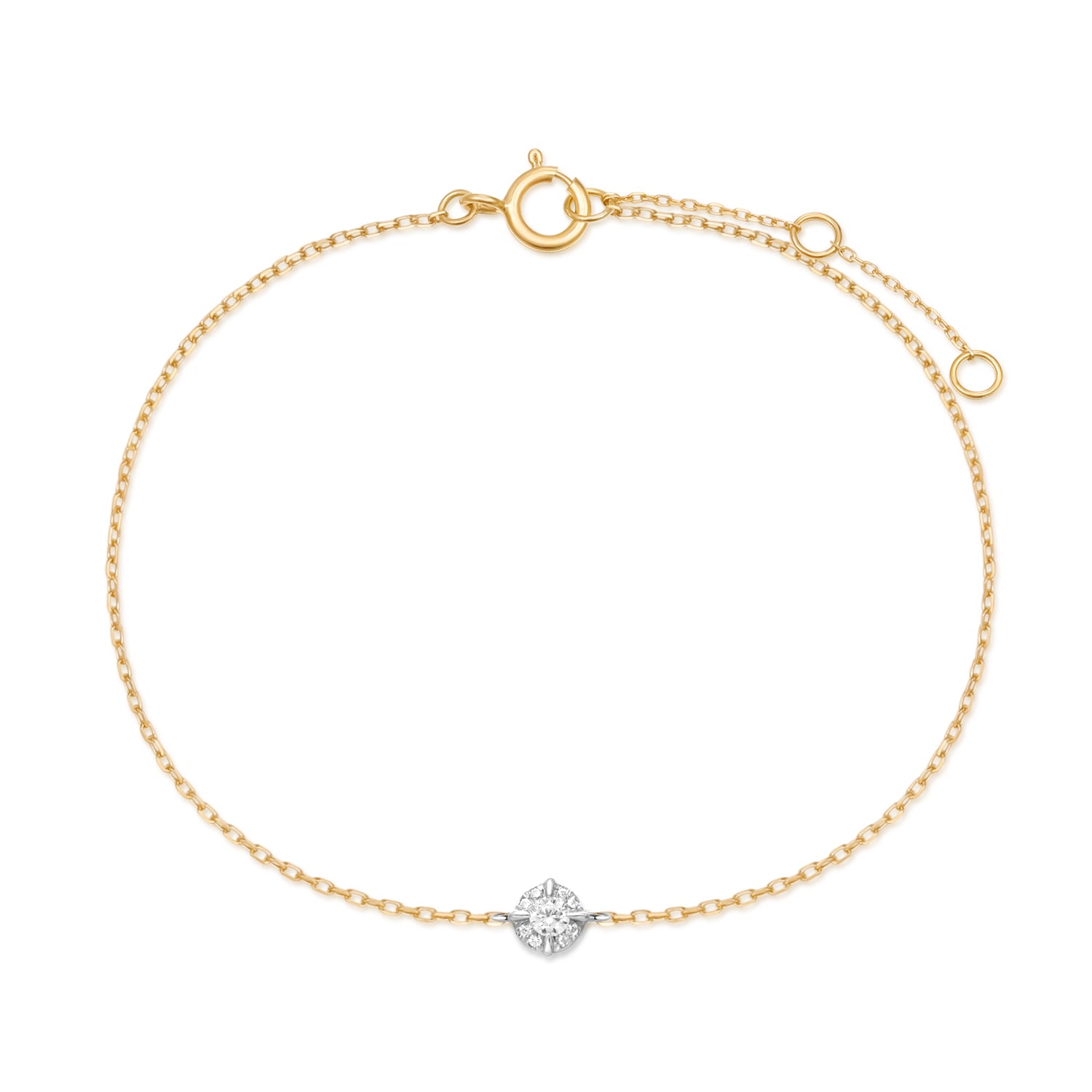 Minimal Compass Lab-Grown Diamond Bracelet