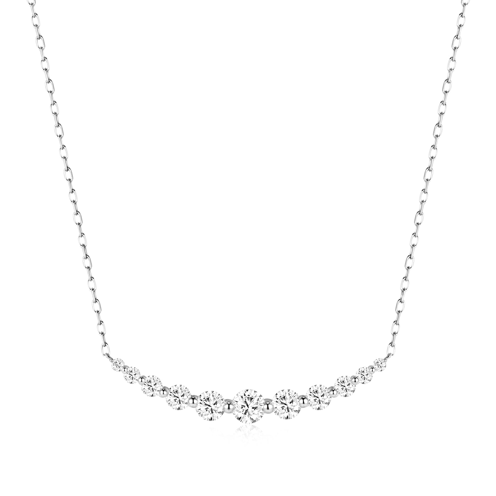 1.046 ct Graduated Lab-Grown Diamond Necklace