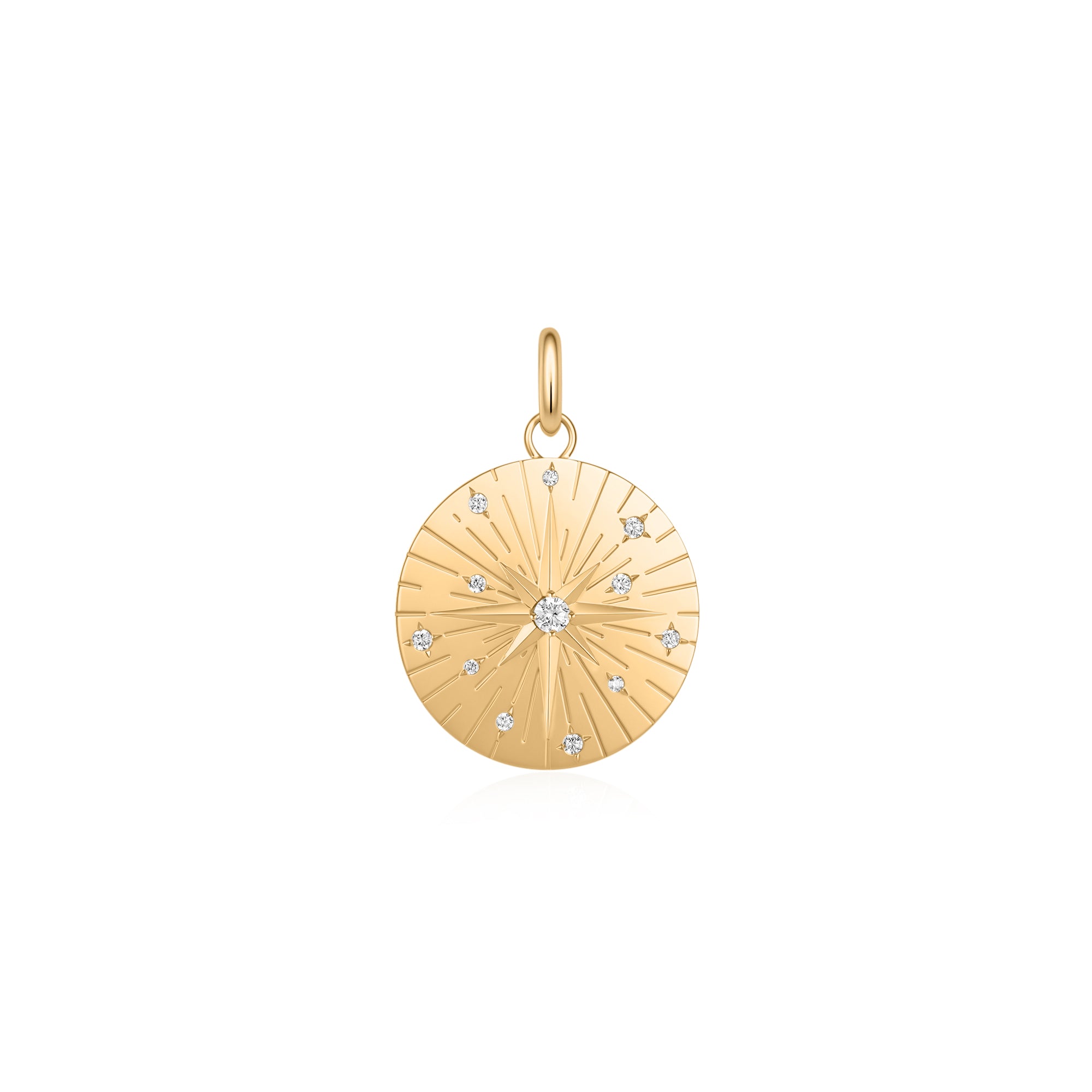 North Star Lab-Grown Diamond Medallion Charm